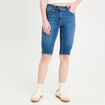 Bermuda skinny en jean denim stone femme