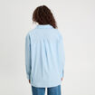 Chemise manches longues bleu femme