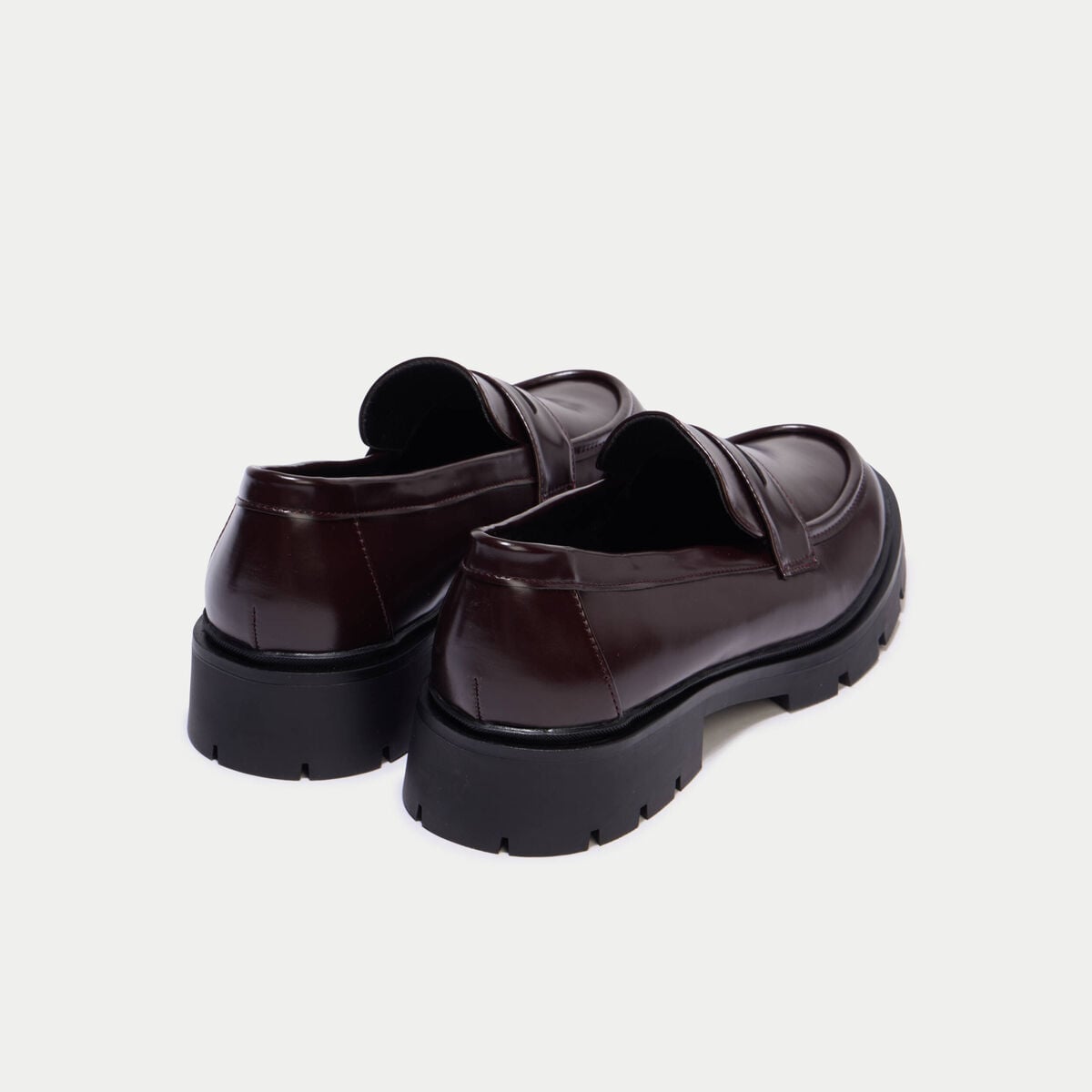 Mocassins bordeaux femme