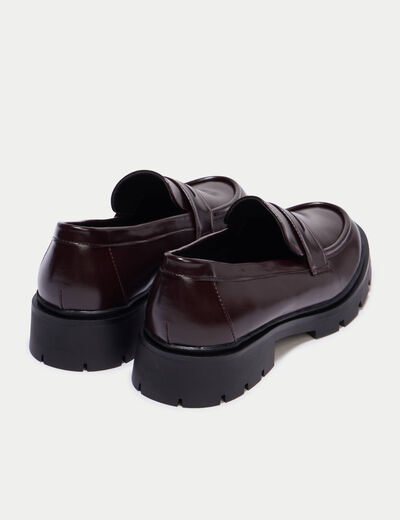 Mocassins bordeaux femme