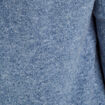Gilet manches longues capuche bleu femme