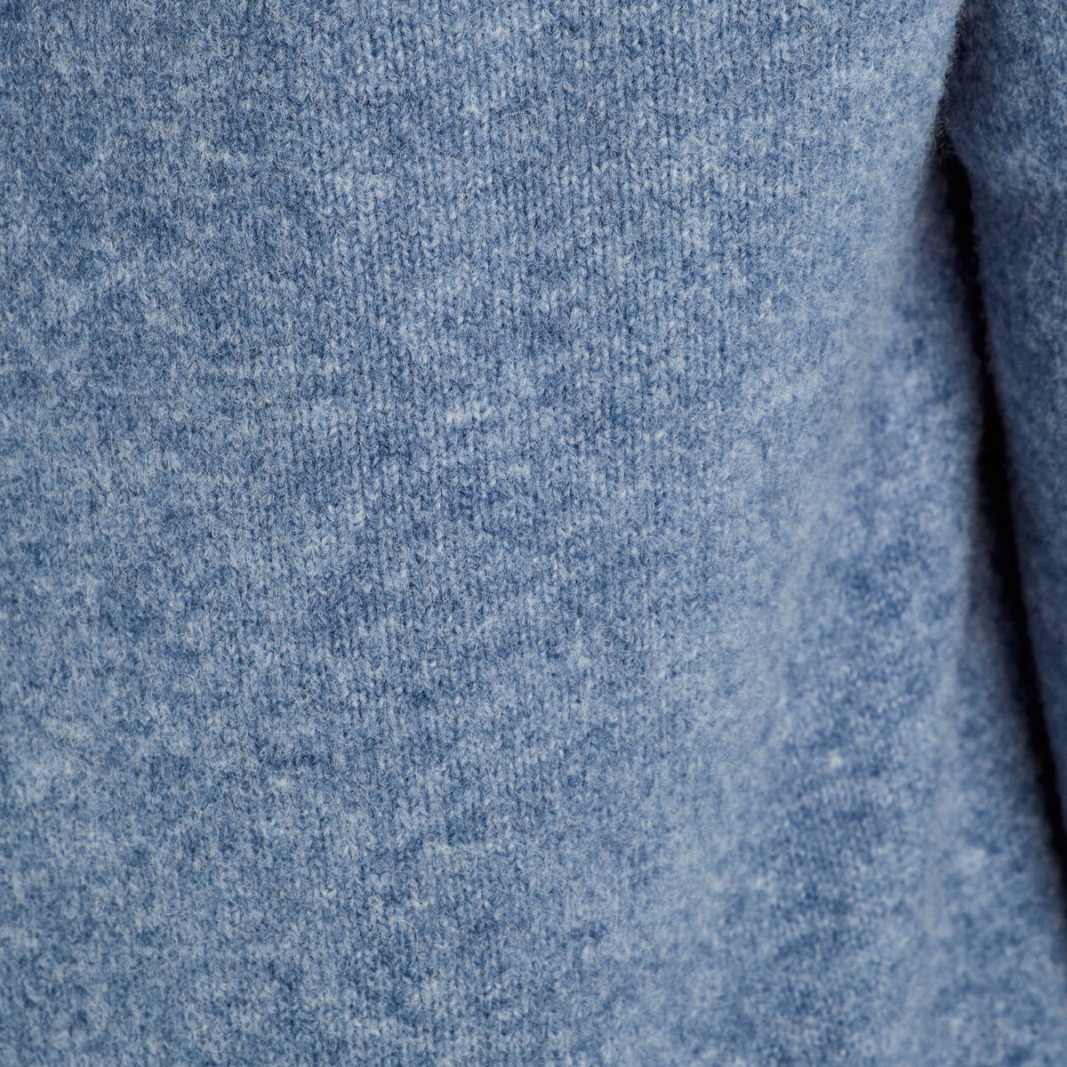 Gilet manches longues capuche bleu femme