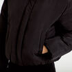 Doudoune cropped col montant noir femme