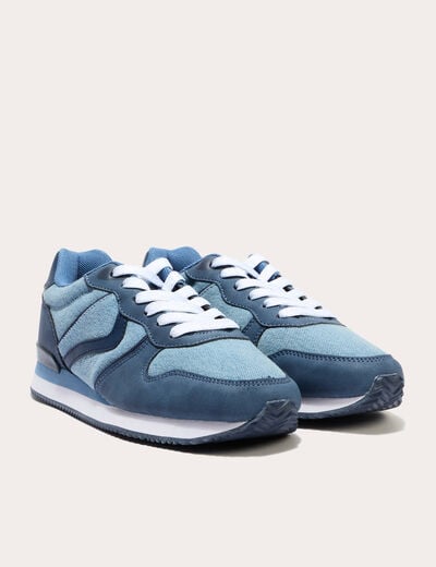 Sneakers plates denim stone femme