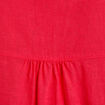 Chemise manches longues contenant du lin rouge femme