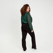 Jeans flare denim noir femme