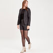 Veste blazer ajustée bleu marine femme