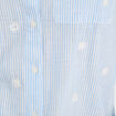 Chemise brod&eacute;e manches longues blanc femme