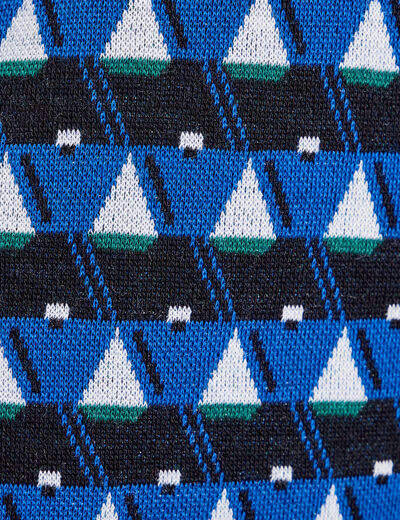 Polo sans manches bleu femme