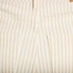 Jean wide leg ray&eacute; taille haute beige femme