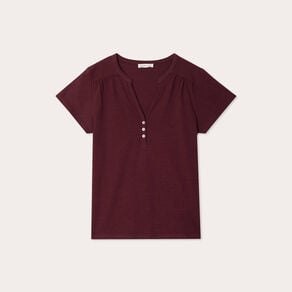 t shirt manches courtes violet fonce femme T-shirt manches courtes violet foncé femme