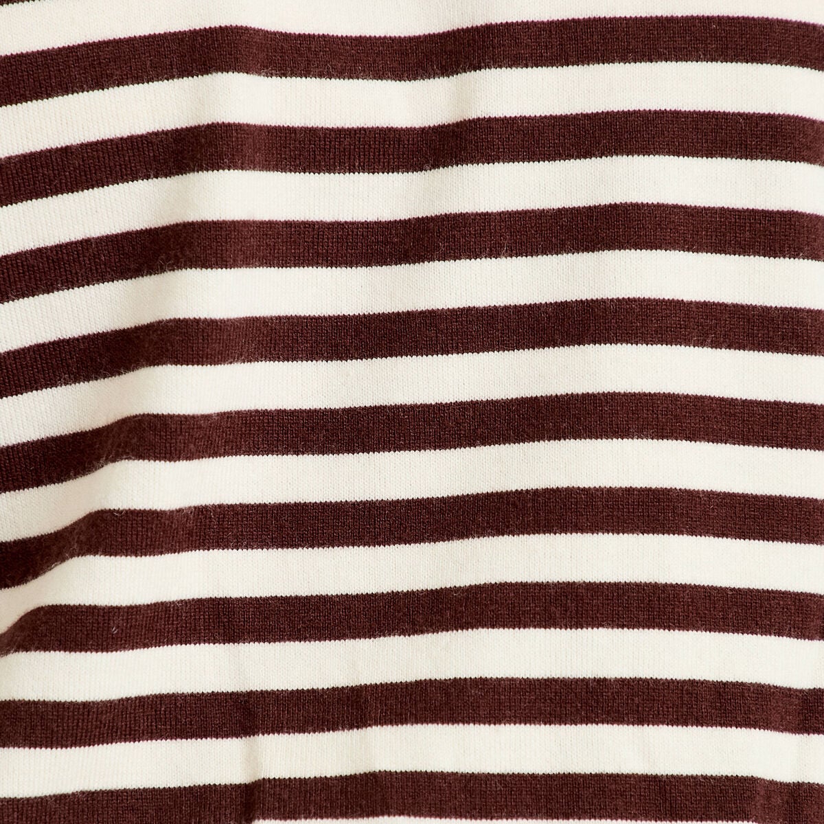 Pull col bateau manches longues blanc femme
