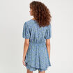 Combishort avec volants bleu foncé femme