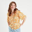 Blouse manches 3/4 blanc femme