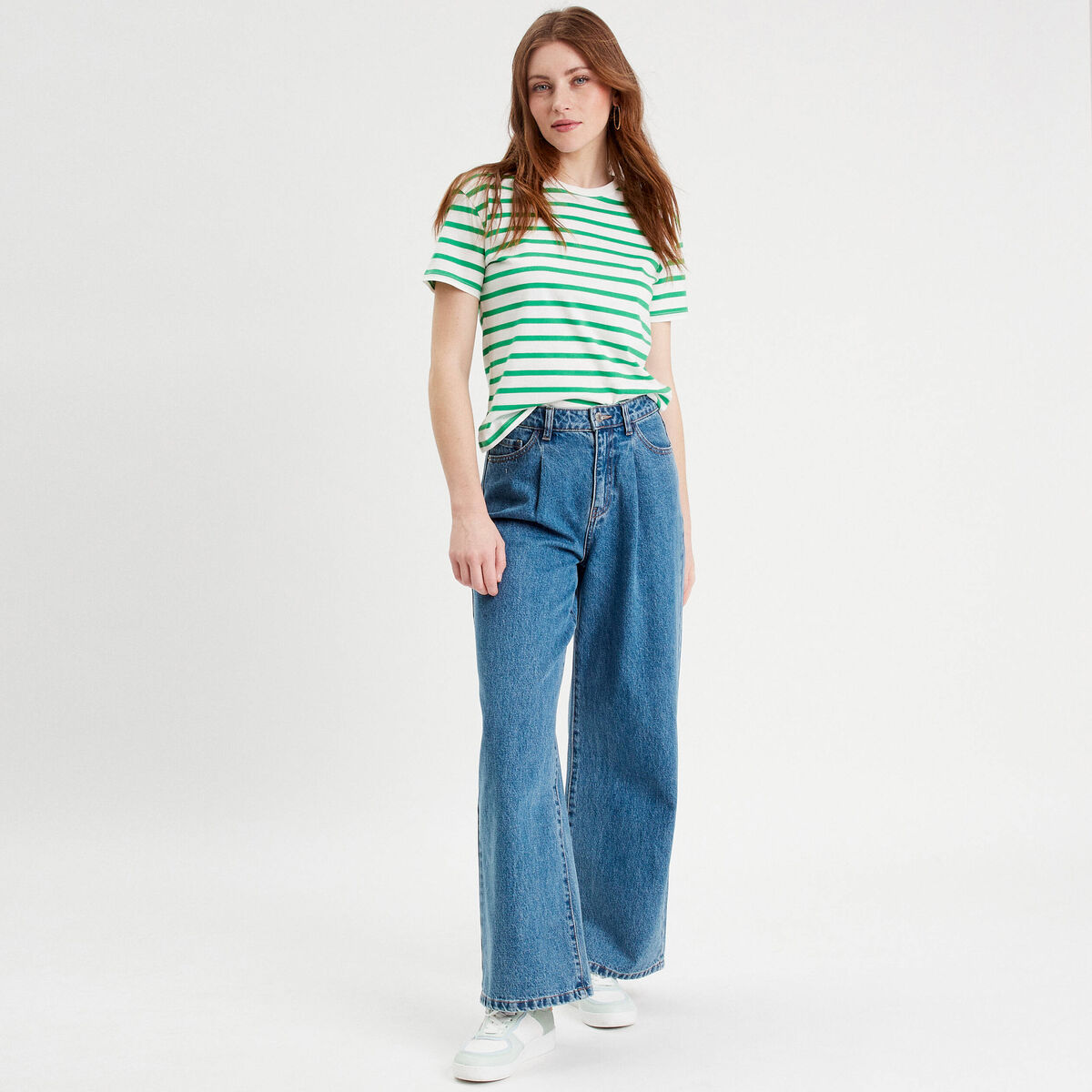 T-shirt manches courtes blanc femme