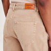 Jeans mom taille haute sable femme