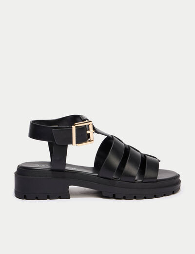 Sandales noir femme