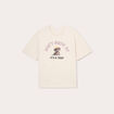 T-shirt manches courtes ecru femme