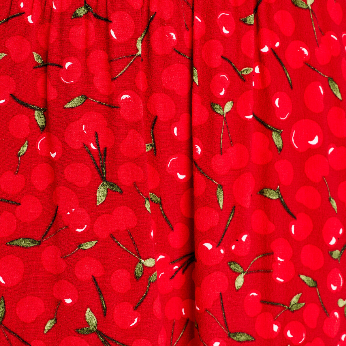 Jupe-short évasée rouge femme