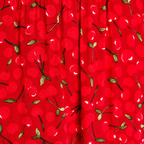 Jupe-short évasée rouge femme