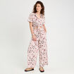 Chemise nouée manches courtes rose femme