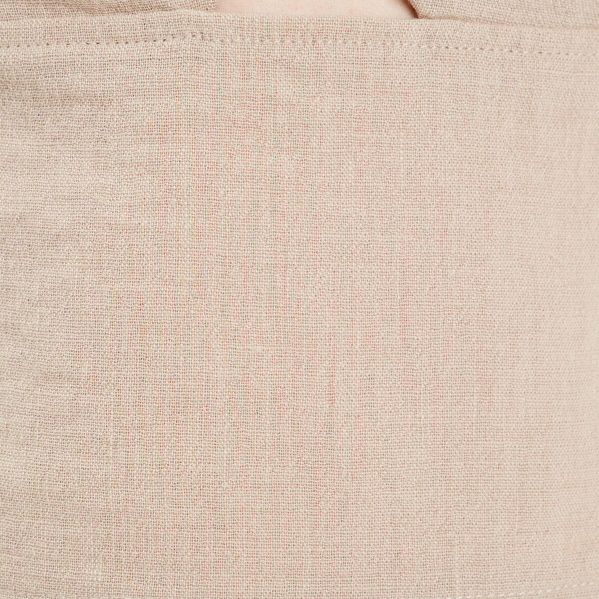 Bustier bretelles fines beige femme