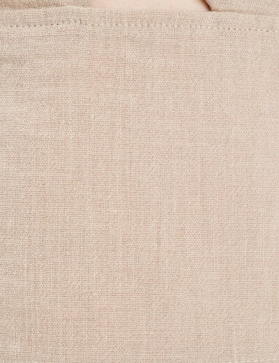 Bustier bretelles fines beige femme