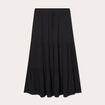 Jupe longue évasée noir femme