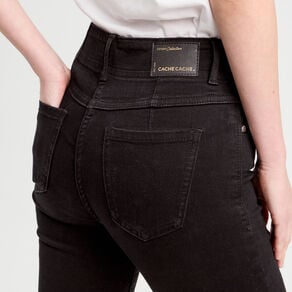 jeans skinny 5 poches denim noir femme Jeans skinny 5 poches denim noir femme