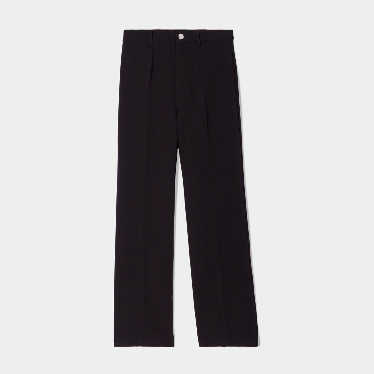 Pantalon city large noir femme