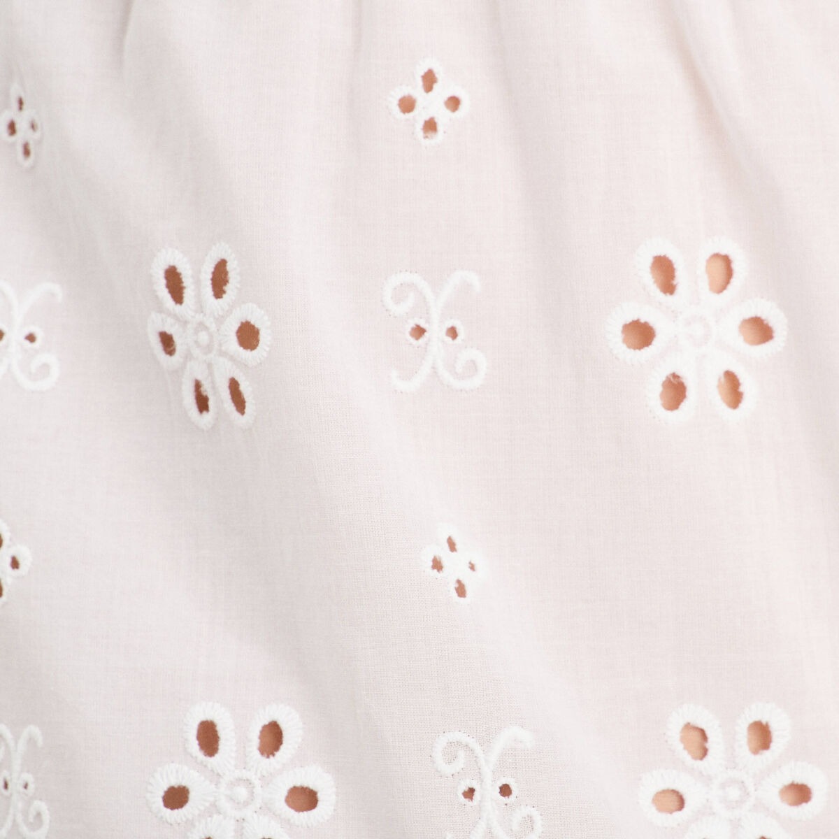 Débardeur broderie anglaise blanc femme