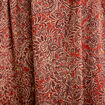 Robe longue &eacute;vas&eacute;e col v manches courtes rouge fonc&eacute; femme