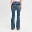 Jean flare taille basse denim dirty femme