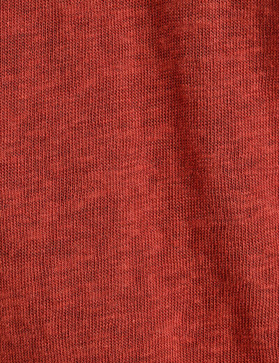 T-shirt manches courtes marron cognac femme