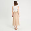 Robe longue effet 2-en1 sable femme