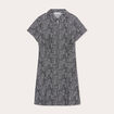 Robe droite zippée noir femme