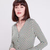 Blouse Charlotte - manches longues blanc femme