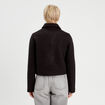 Veste droite boutonnée noir femme