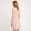 Robe évasée bretelles blanc femme