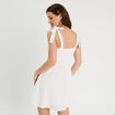 Robe chasuble trapèze blanc femme