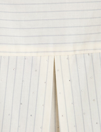 Chemise droite manches longues jaune femme