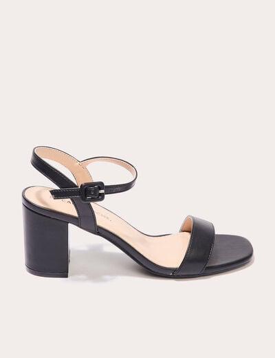 Sandales à talons noir femme