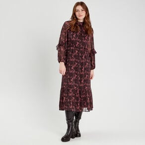robe longue evasee noir femme Robe longue évasée noir femme