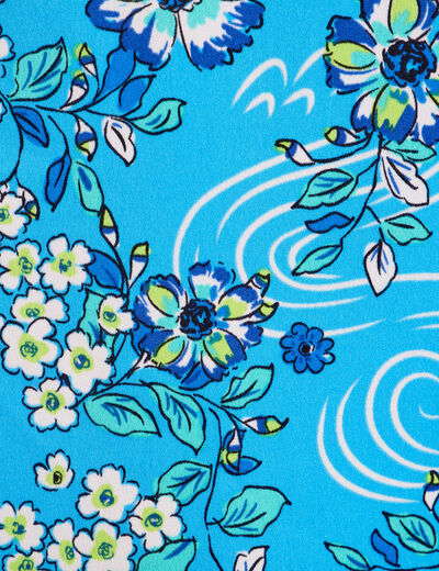 Débardeur avec dentelle bleu clair femme