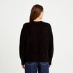 Pull manches longues noir femme