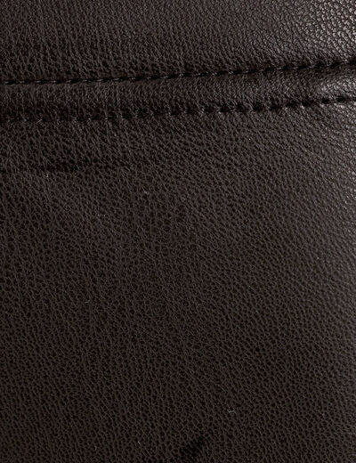Legging simili cuir noir femme
