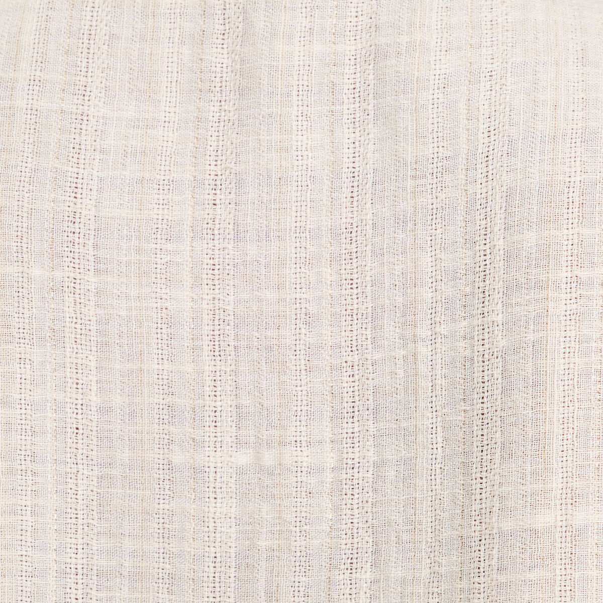 Blouse manches courtes noeuds ecru femme