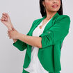 Veste droite fluide vert femme