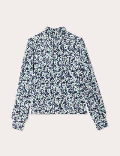 T-shirt manches longues vert femme
