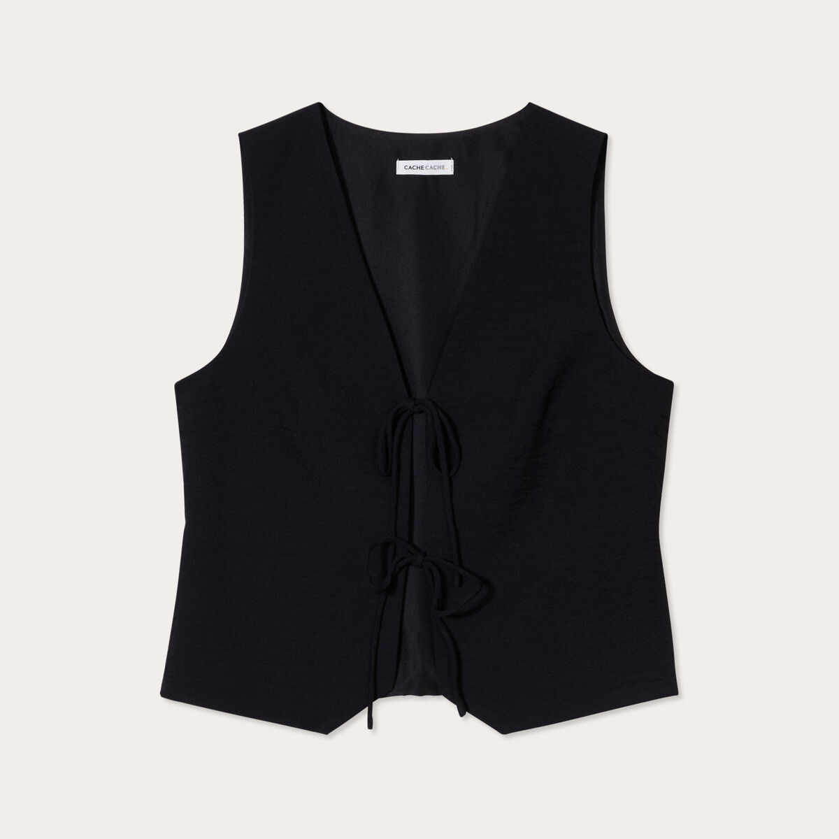 Gilet sans manches noir femme
